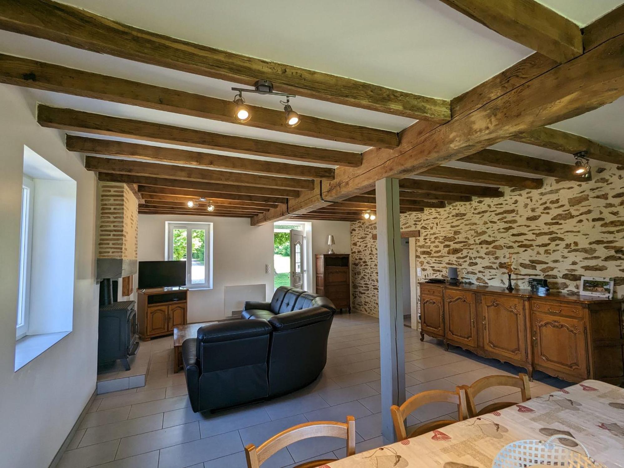 Grande Ferme Renovee Avec Jardin Et Loisirs A Proximite - Fr-1-591-155 Villa Pouligny-Notre-Dame Exterior foto