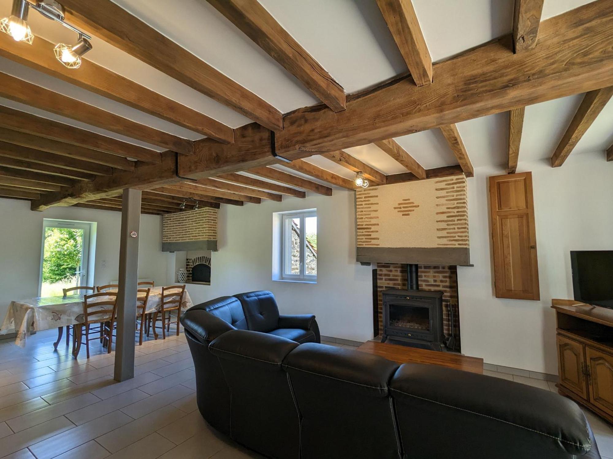 Grande Ferme Renovee Avec Jardin Et Loisirs A Proximite - Fr-1-591-155 Villa Pouligny-Notre-Dame Exterior foto